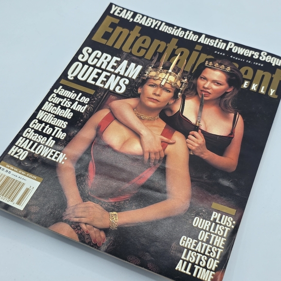 Vintage 1998 Entertainment Weekly Scream Queens Jamie Lee Curtis Halloween - Picture 2 of 8
